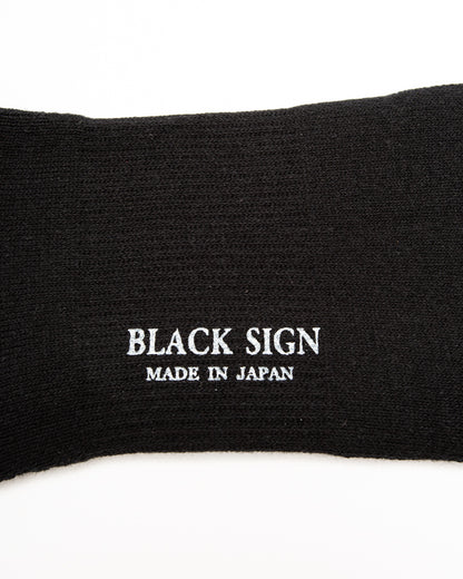 Black Sign BS Fit Boot Socks - Midnight Black - Standard & Strange