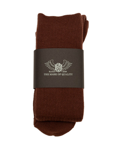 Black Sign BS Fit Boot Socks - Old Brown - Standard & Strange