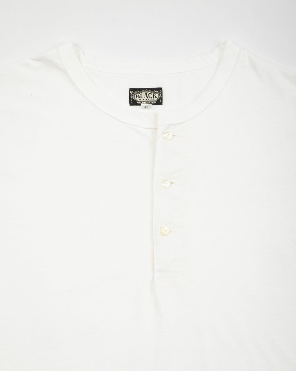 Black Sign BS Short Sleeve Amish Underwear - Salt White - Standard & Strange