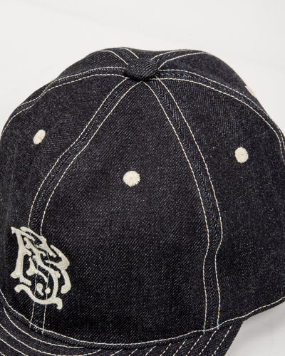 Black Sign BS Trucker Cap - Indigo Denim - Standard & Strange