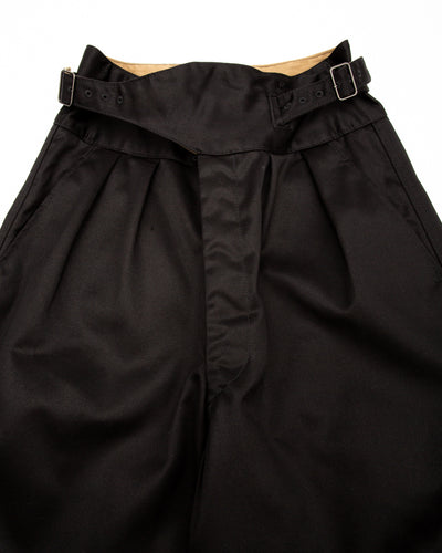 Black Sign Black Chino Wide Gurkha Pants - Midnight Black - Standard & Strange