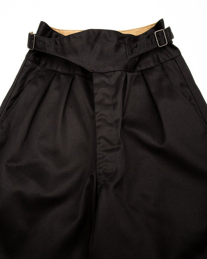 Black Sign Black Chino Wide Gurkha Pants - Midnight Black - Standard & Strange