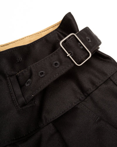 Black Sign Black Chino Wide Gurkha Pants - Midnight Black - Standard & Strange