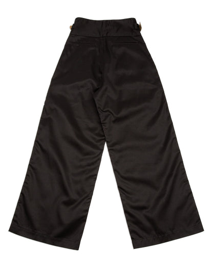 Black Sign Black Chino Wide Gurkha Pants - Midnight Black - Standard & Strange