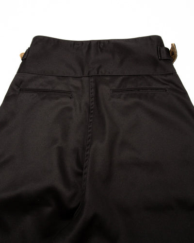 Black Sign Black Chino Wide Gurkha Pants - Midnight Black - Standard & Strange