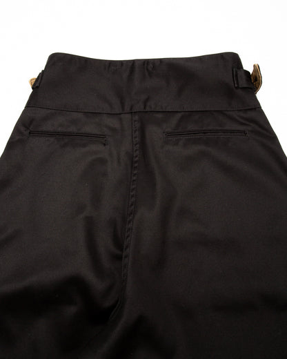 Black Sign Black Chino Wide Gurkha Pants - Midnight Black - Standard & Strange