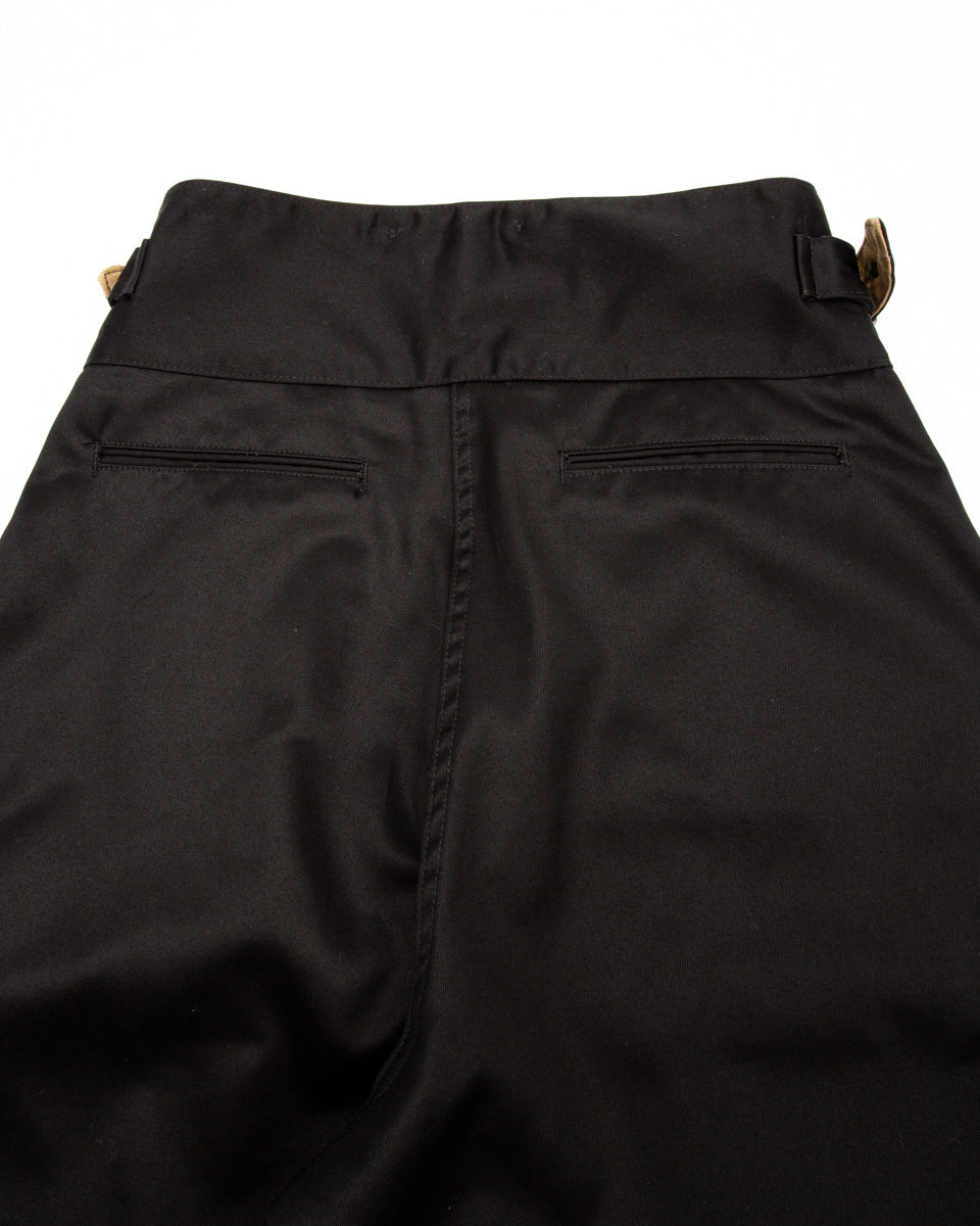 Black Sign Black Chino Wide Gurkha Pants - Midnight Black - Standard & Strange