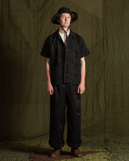 Black Sign Black Chino Wide Gurkha Pants - Midnight Black - Standard & Strange