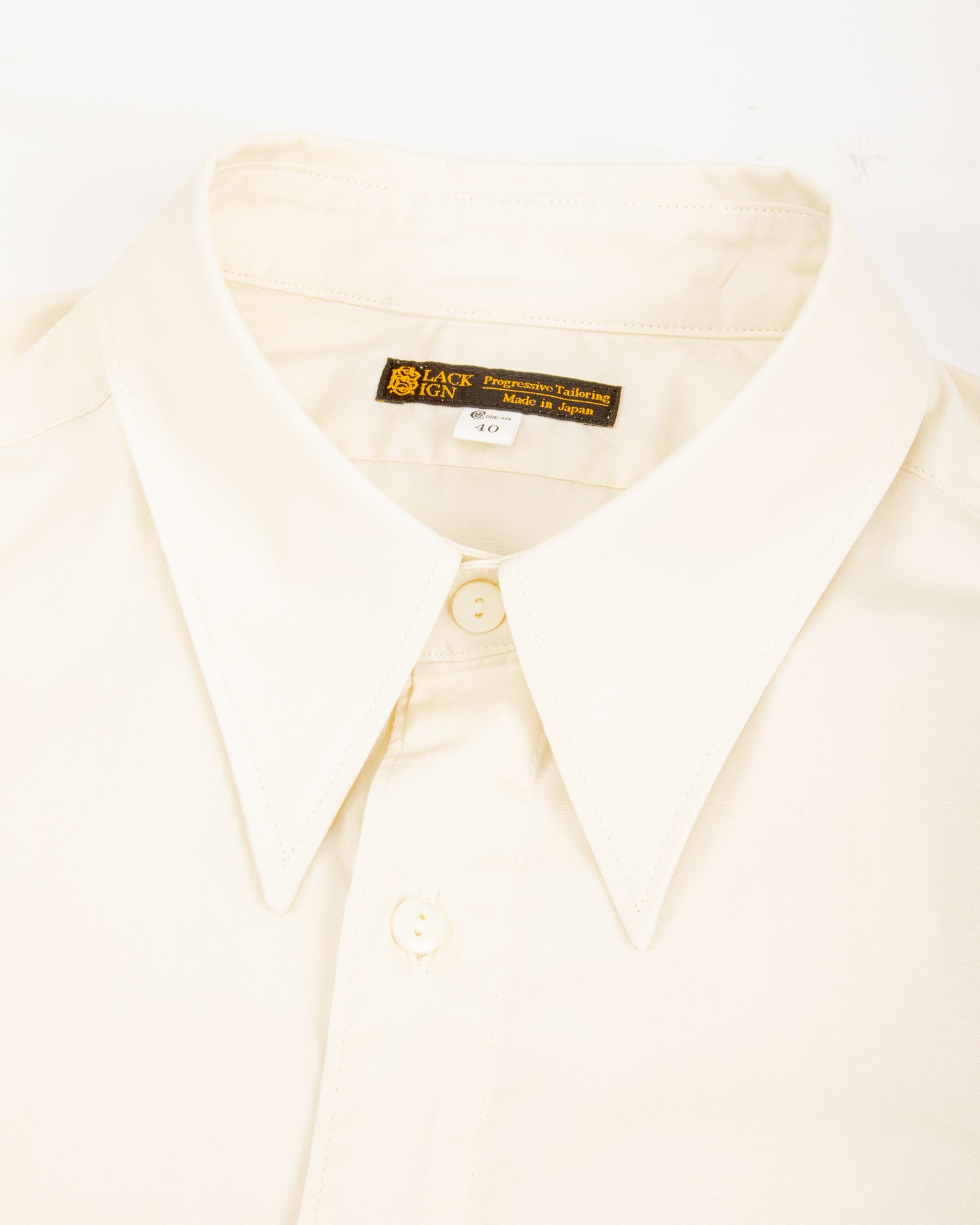 Black Sign Broadway Dress Shirt - Light Ivory - Standard & Strange