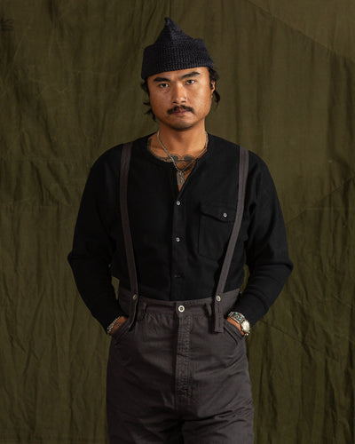 Black Sign Button Front Amish Underwear - Midnight Black - Standard & Strange