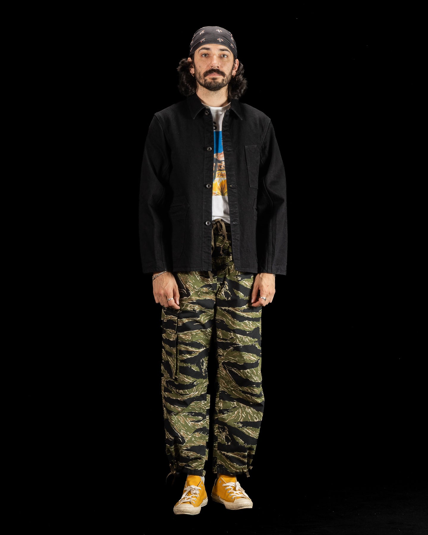 Black Sign Denim Delta Jacket - 15 oz Black Denim - Standard & Strange