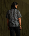 Black Sign Flower Stripe Havana Shirt - Caribbean Black - Standard & Strange