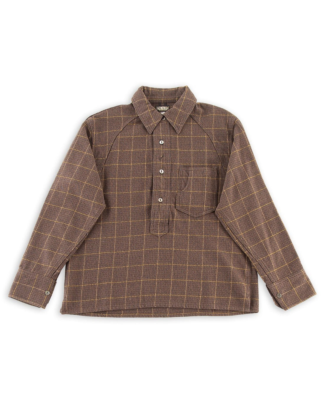 Black Sign Heather Plat Logger Shirt - Brown Plat - Standard & Strange