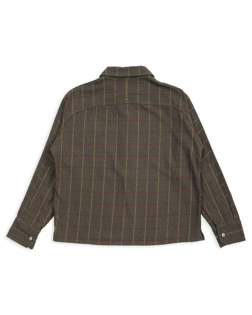 Black Sign Heather Plat Logger Shirt - Olive Plat - Standard & Strange