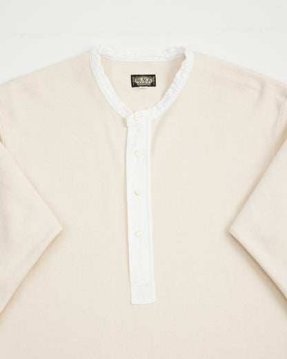 Black Sign Heavyweight 1920s Amish Henley - Beige - Standard & Strange