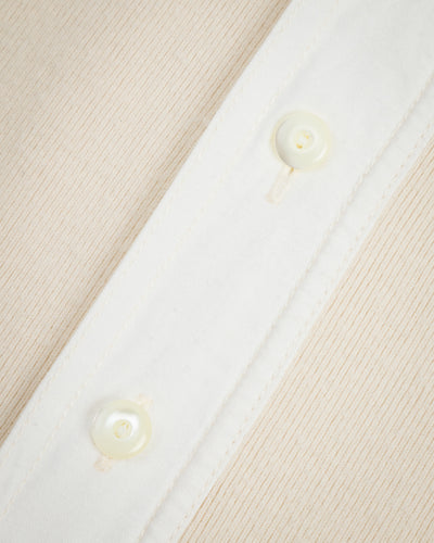 Black Sign Heavyweight 1920s Amish Henley - Beige - Standard & Strange