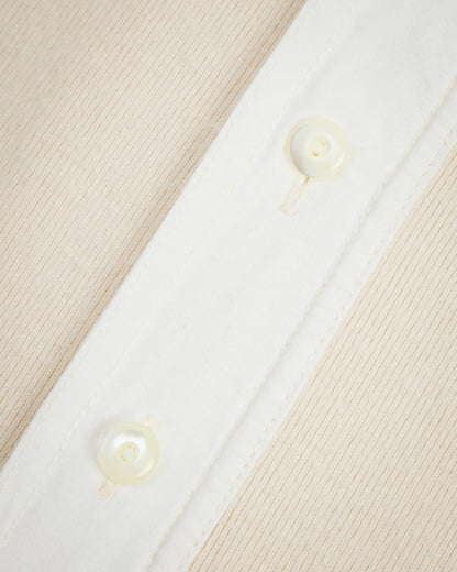 Black Sign Heavyweight 1920s Amish Henley - Beige - Standard & Strange