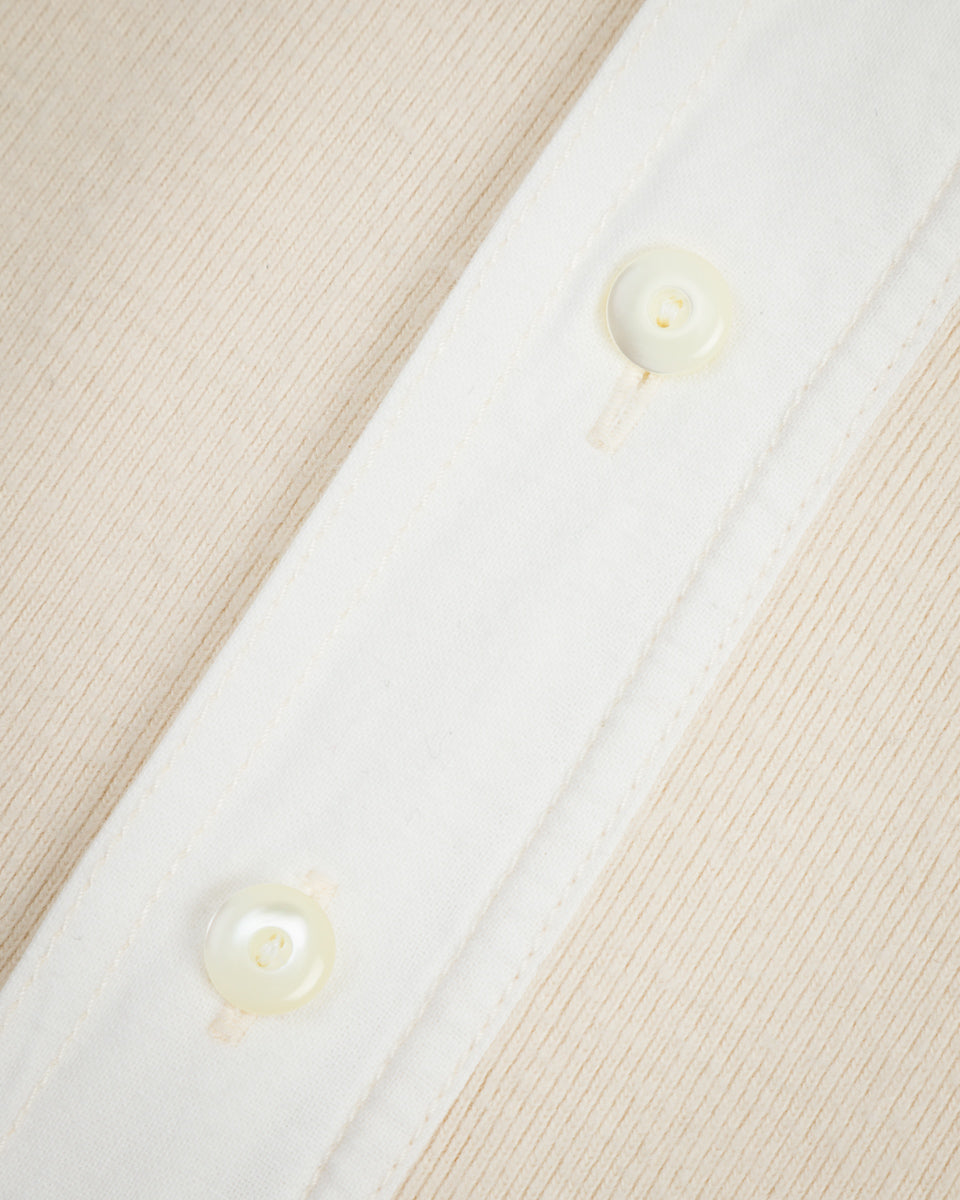 Black Sign Heavyweight 1920s Amish Henley - Beige - Standard & Strange