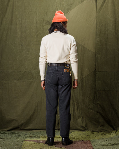 Black Sign Heavyweight 1920s Amish Henley - Beige - Standard & Strange