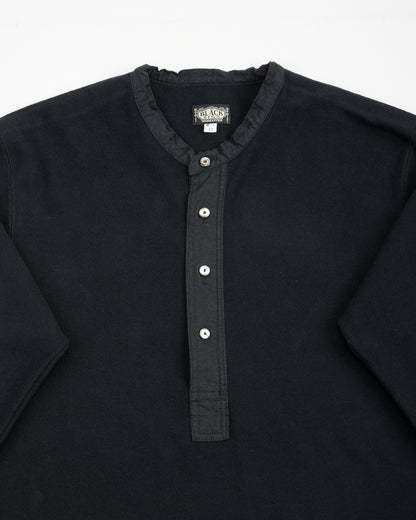 Black Sign Heavyweight 1920s Amish Henley - Black - Standard & Strange