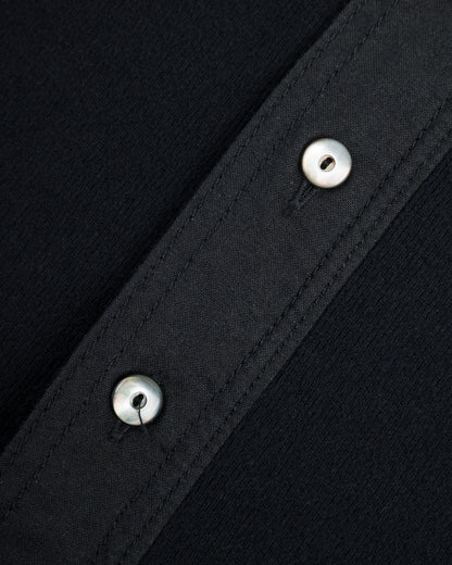 Black Sign Heavyweight 1920s Amish Henley - Black - Standard & Strange