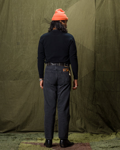 Black Sign Heavyweight 1920s Amish Henley - Black - Standard & Strange