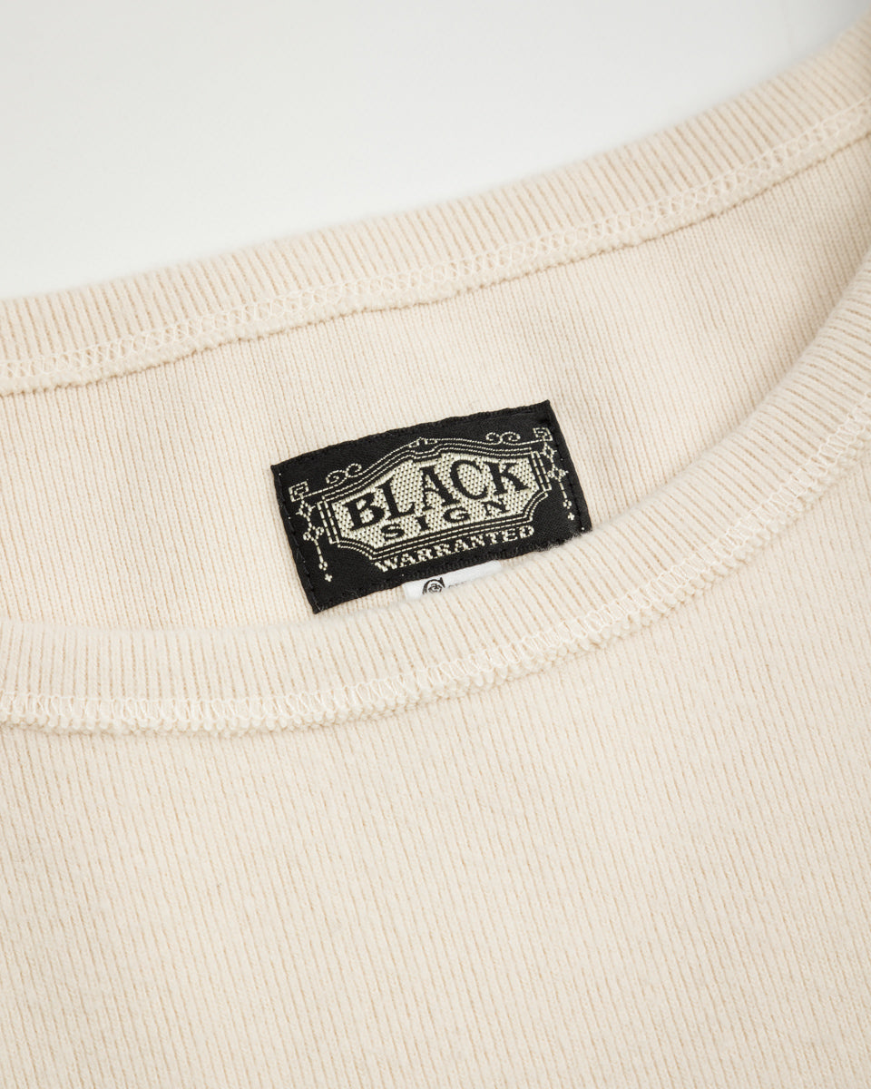 Black Sign Heavyweight 1920s Amish Sweater - Beige - Standard & Strange