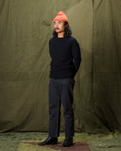 Black Sign Heavyweight 1920s Amish Sweater - Black - Standard & Strange