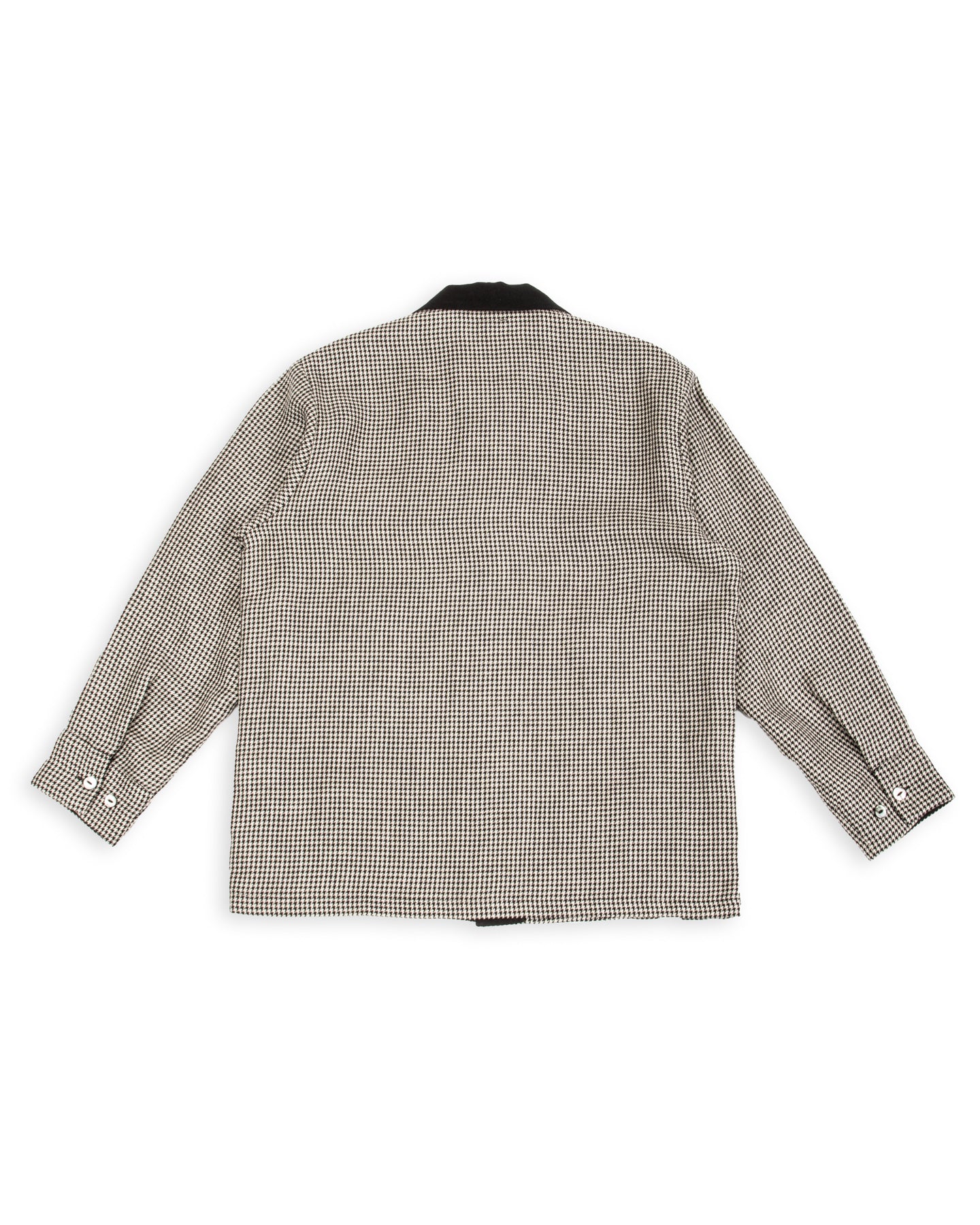 Black Sign Italian Collar 2 Tone "GIGORO" Jacket - Houndstooth - Standard & Strange