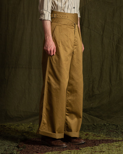 Black Sign Khaki Chino Wide Gurkha Pants - Field Beige - Standard & Strange