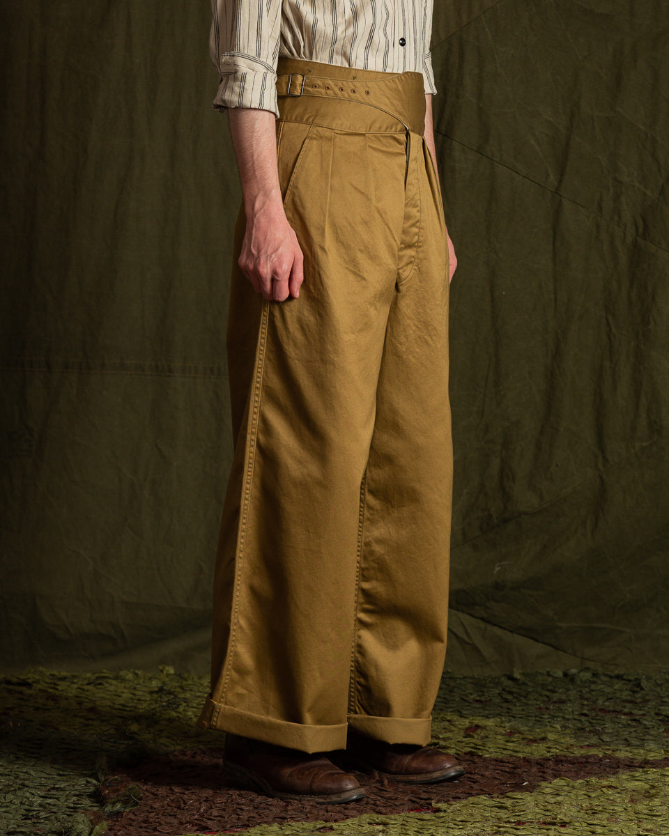 Black Sign Khaki Chino Wide Gurkha Pants - Field Beige - Standard & Strange