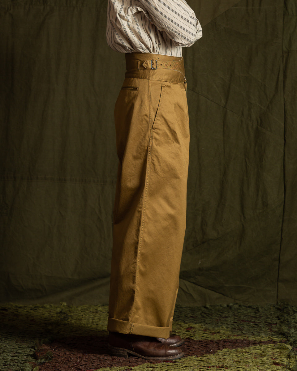 Black Sign Khaki Chino Wide Gurkha Pants - Field Beige - Standard & Strange