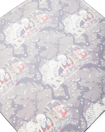 Black Sign "Kuniyoshi Utagawa" Scarf - Yozakura and Skull - Standard & Strange