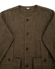 Black Sign Linen Canvas Shooting Jacket - Hide Green - Standard & Strange