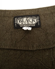 Black Sign Linen Canvas Shooting Jacket - Hide Green - Standard & Strange