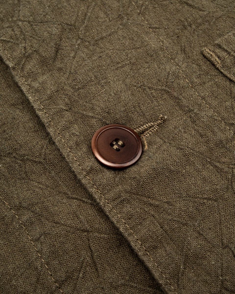 Black Sign Linen Canvas Shooting Jacket - Hide Green - Standard & Strange