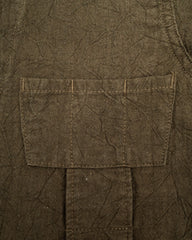 Black Sign Linen Canvas Shooting Jacket - Hide Green - Standard & Strange