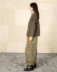 Black Sign Linen Canvas Shooting Jacket - Hide Green - Standard & Strange