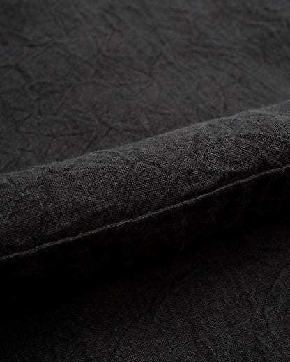 Black Sign Linen Canvas Shooting Jacket - Midnight Black - Standard & Strange