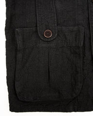 Black Sign Linen Canvas Shooting Jacket - Midnight Black - Standard & Strange