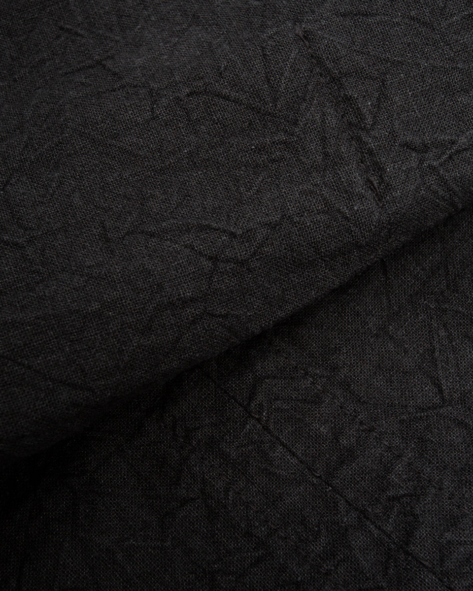 Black Sign Linen Canvas Shooting Jacket - Midnight Black - Standard & Strange