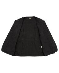 Black Sign Linen Canvas Shooting Jacket - Midnight Black - Standard & Strange