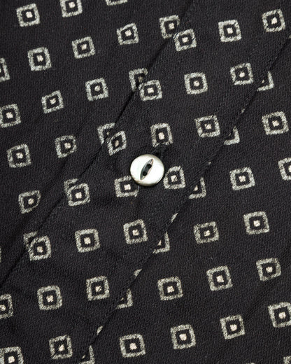 Black Sign Micro HBT Dobby Open Pocket Work Shirt - Midnight Black - Standard & Strange