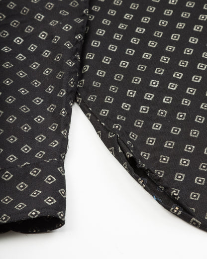 Black Sign Micro HBT Dobby Open Pocket Work Shirt - Midnight Black - Standard & Strange