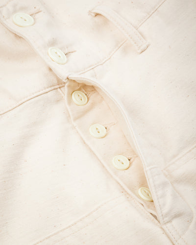 Black Sign Military Back Satin Combat Trousers - Sand White - Standard & Strange