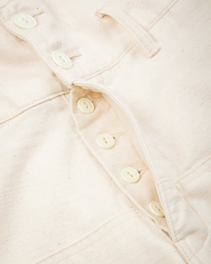 Black Sign Military Back Satin Combat Trousers - Sand White - Standard & Strange