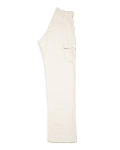 Black Sign Military Back Satin Combat Trousers - Sand White - Standard & Strange