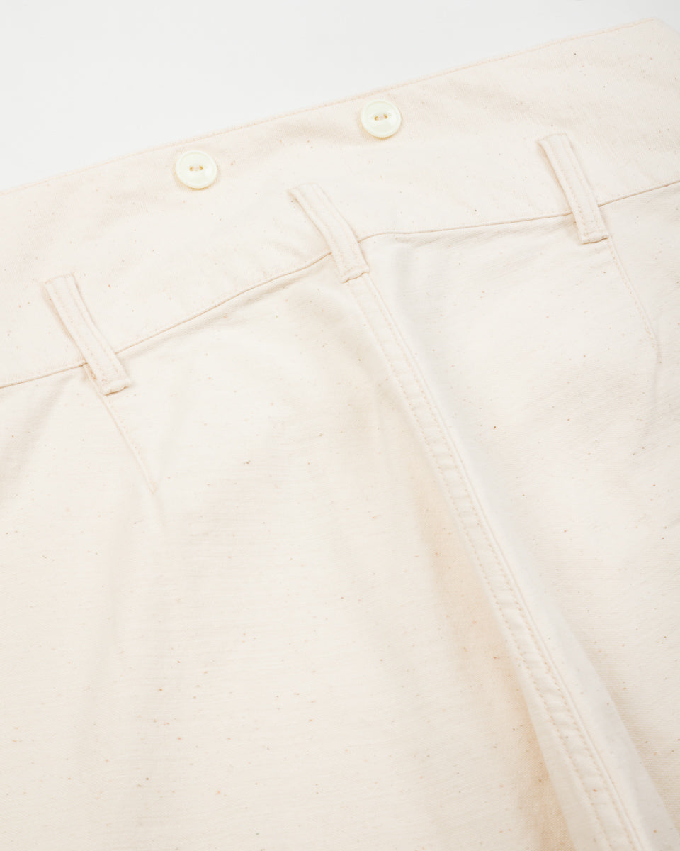 Black Sign Military Back Satin Combat Trousers - Sand White - Standard & Strange