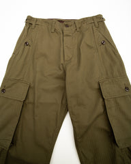 Black Sign Military Herringbone Driving Trousers - Soldier Green - Standard & Strange