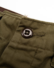 Black Sign Military Herringbone Driving Trousers - Soldier Green - Standard & Strange